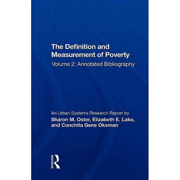 Def-measuremnt Poverty-2/h, Sharon M. Oster