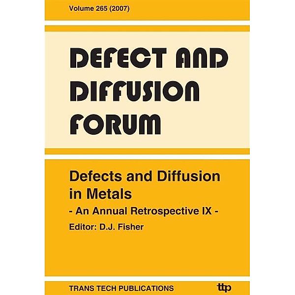 Defects and Diffusion in Metals IX