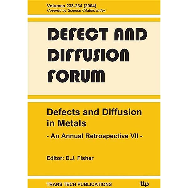 Defects and Diffusion in MetalsAn Annual Retrospective - VII