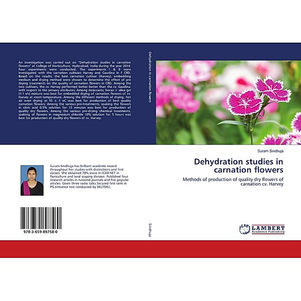 Dehydration studies in carnation flowers, Suram Sindhuja