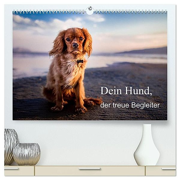 Dein Hund der treue Begleiter (hochwertiger Premium Wandkalender 2024 DIN A2 quer), Kunstdruck in Hochglanz, Frank Gayde