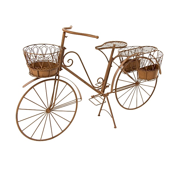 Deko-Fahrrad mit Pflanzhalter Rusty