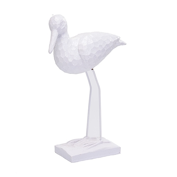 Deko-Figur Vogel Weiß