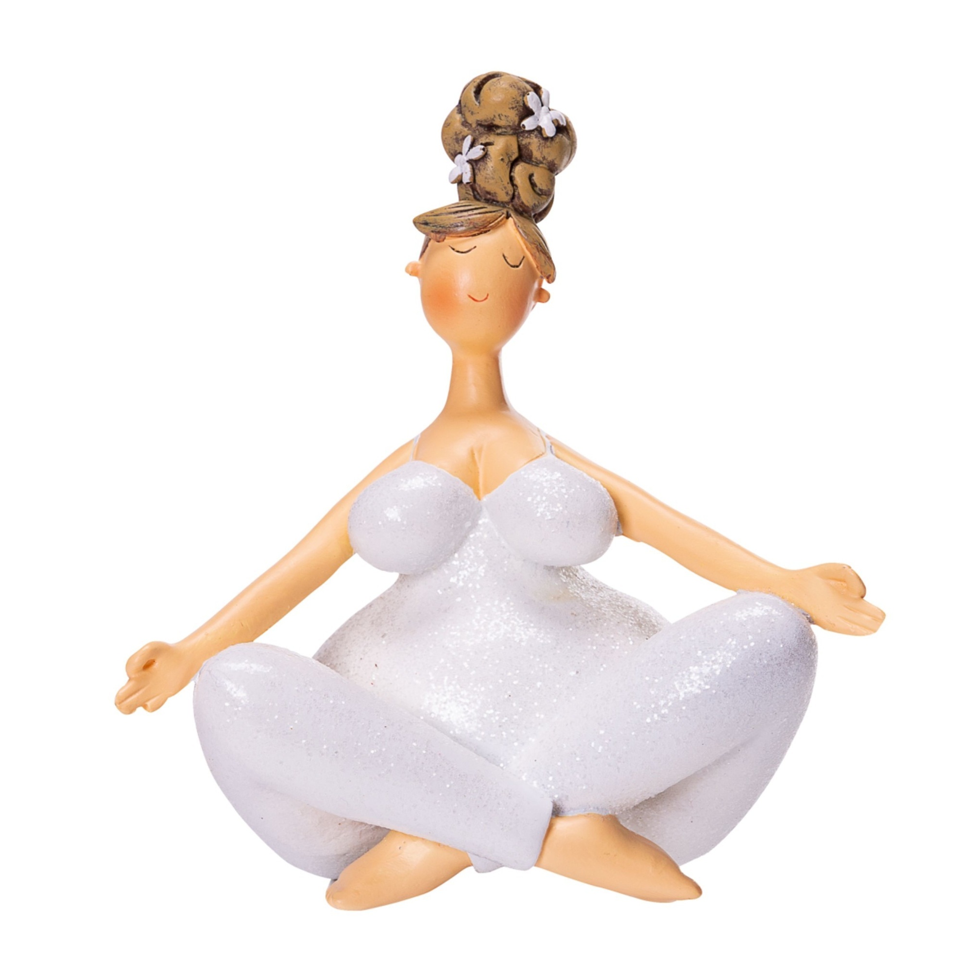Deko-Figur Yoga-Lady Nala Weiss jetzt bei Weltbild.ch bestellen