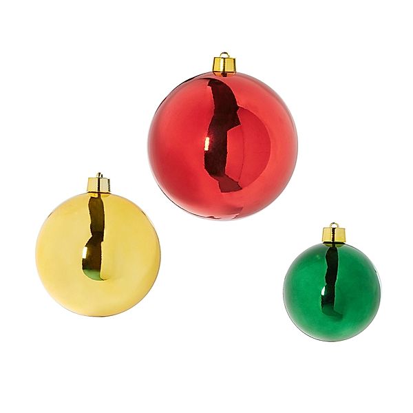 Deko-Objekt-Set, XXL Weihnachtskugel, 3-tlg.