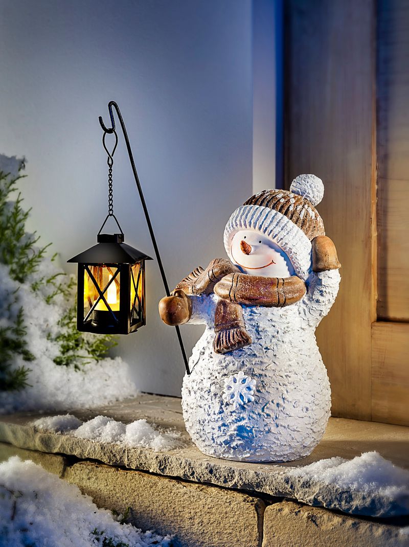 Deko-Schneemann Snowy mit LED-Laterne bestellen | Weltbild.de