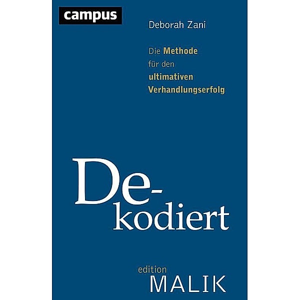 Dekodiert / editionMALIK, Deborah Zani