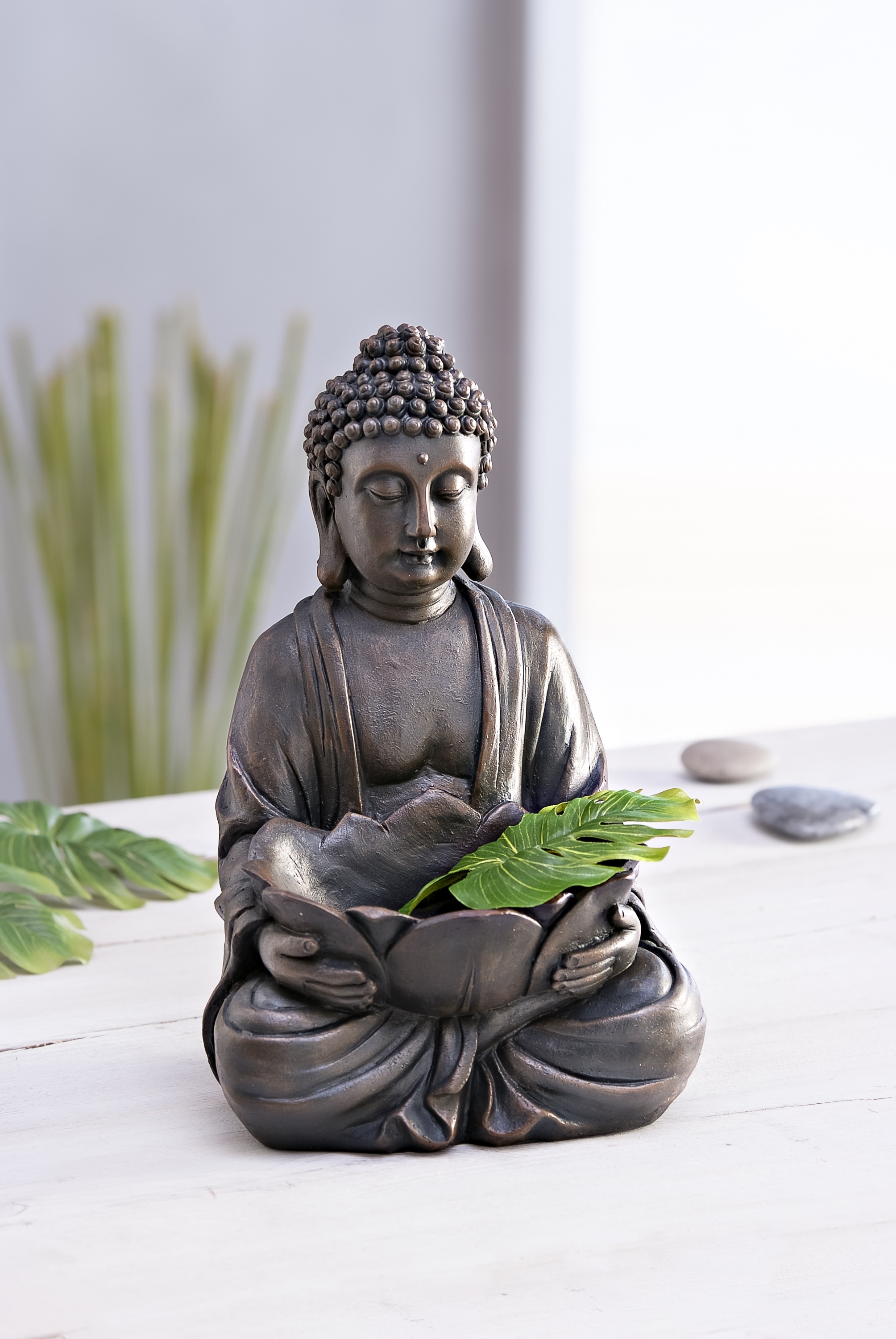 4 Servietten ~ Buddha in Meditation mit Lotusblüten Asien