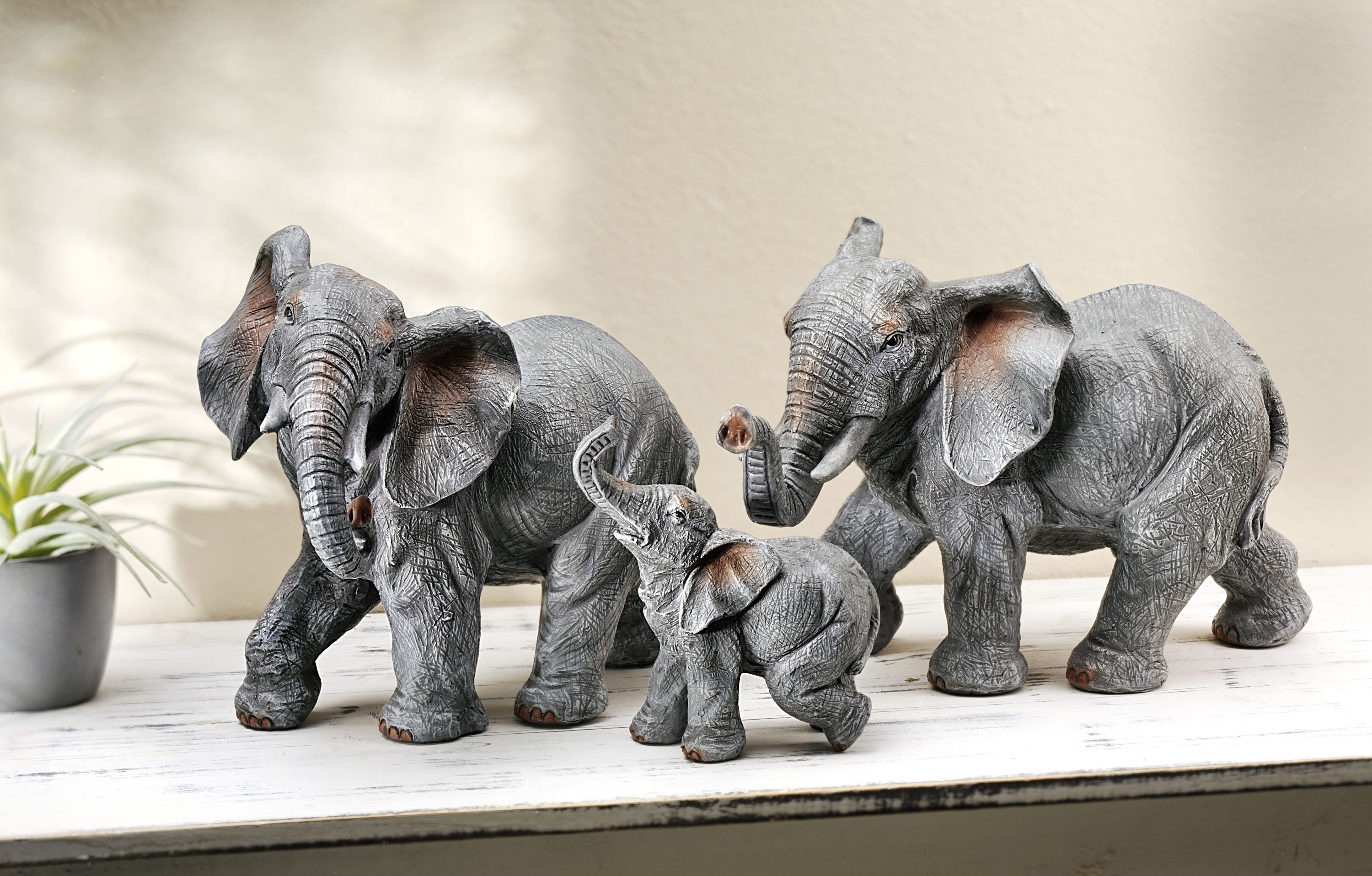 Bullyland Elefanten Familie 3 tlg Set Afrikatiere "Kindergarten Qualität 9002 