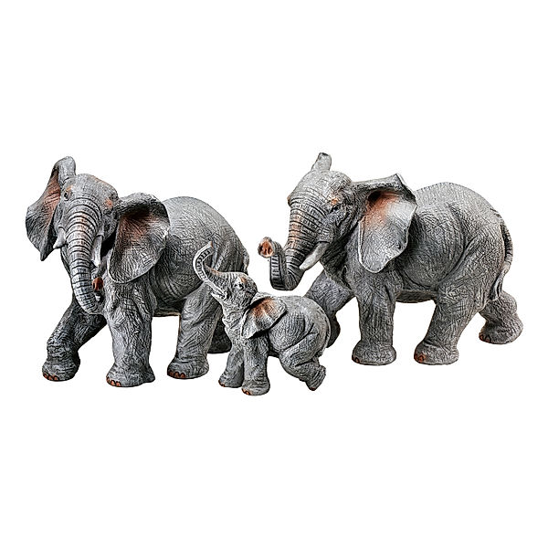 Dekofiguren „Elefantenfamilie“ 3er-Set