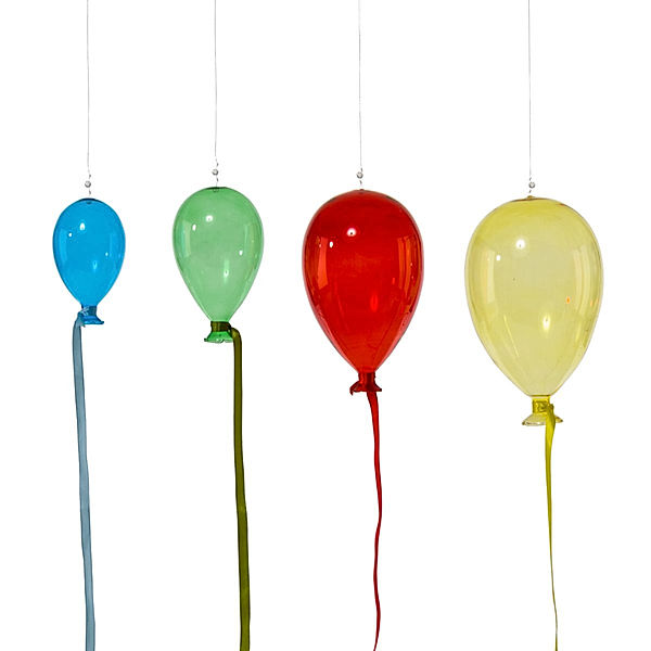 Dekohänger-Set Bunte Luftballons, 4-tlg.