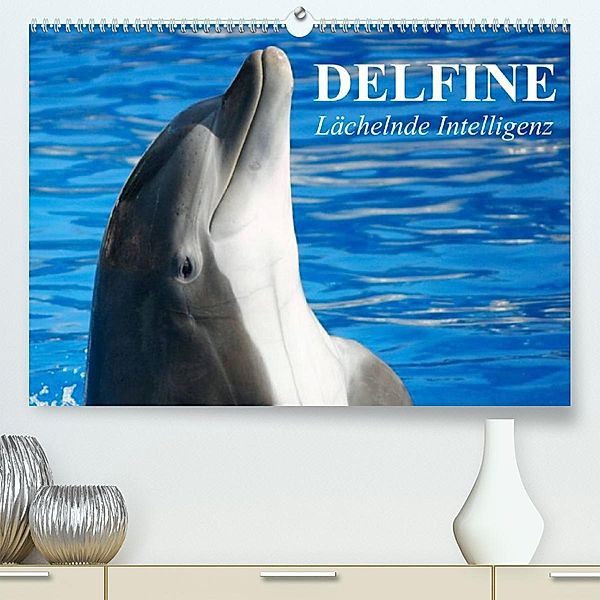 Delfine - Lächelnde Intelligenz (Premium, hochwertiger DIN A2 Wandkalender 2023, Kunstdruck in Hochglanz), Elisabeth Stanzer