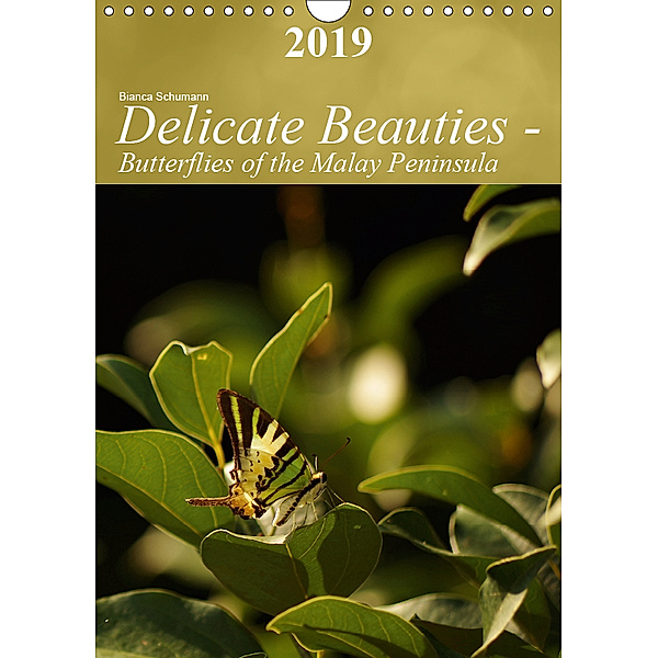 Delicate Beauties - Butterflies of the Malay Peninsula (Wall Calendar 2019 DIN A4 Portrait), Bianca Schumann