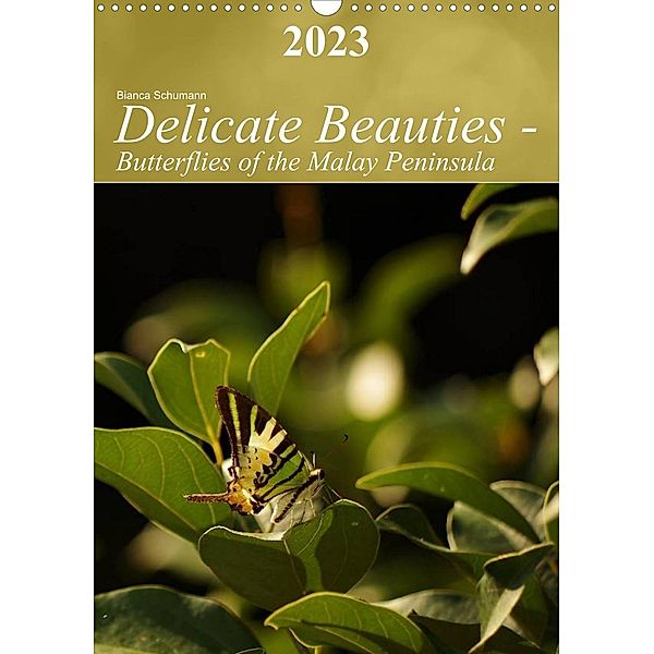 Delicate Beauties - Butterflies of the Malay Peninsula (Wall Calendar 2023 DIN A3 Portrait), Bianca Schumann