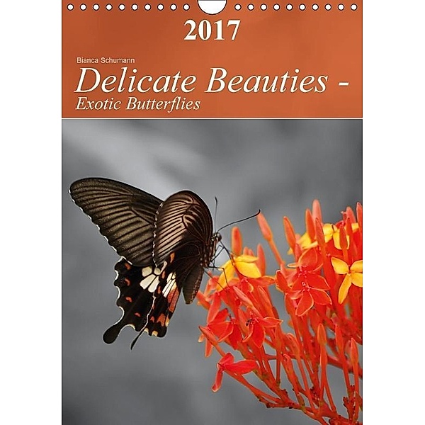 Delicate Beauties - Exotic Butterflies (Wall Calendar 2017 DIN A4 Portrait), Bianca Schumann