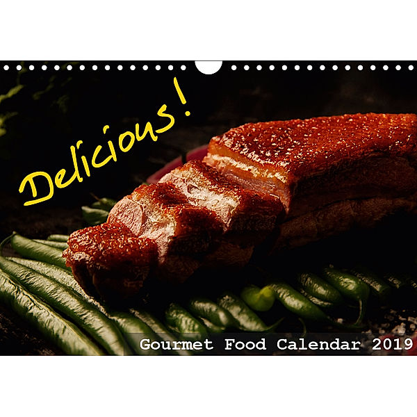 Delicious - Gourmet Food Calendar 2019 / UK-Version (Wall Calendar 2019 DIN A4 Landscape), Dirk Vonten