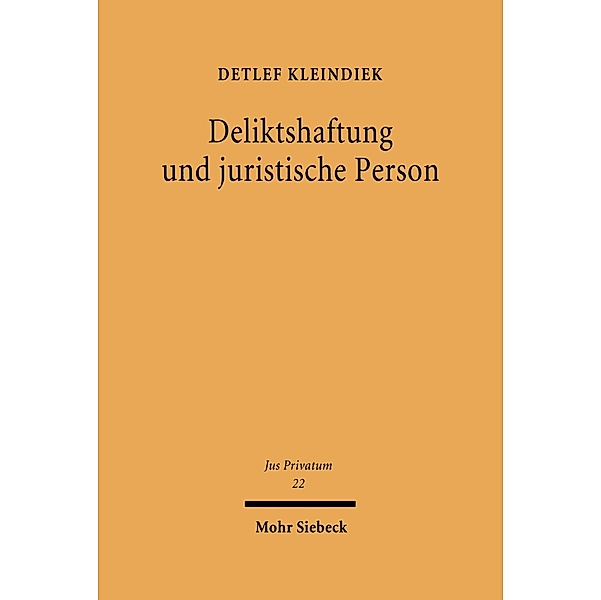 Deliktshaftung und juristische Person, Detlef Kleindiek
