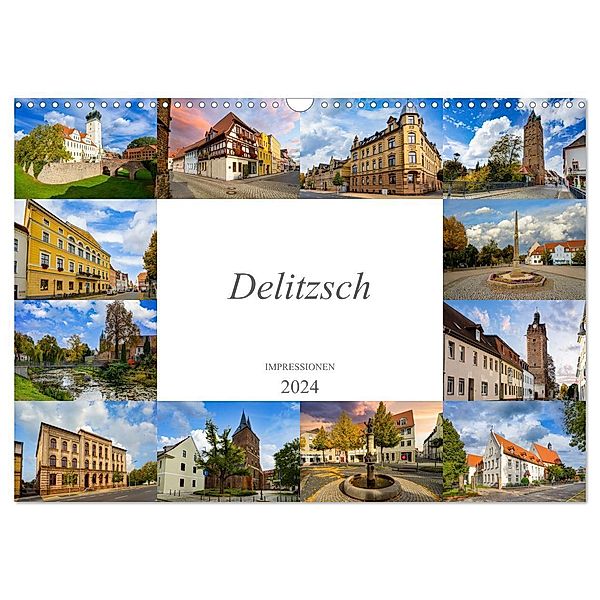 Delitzsch Impressionen (Wandkalender 2024 DIN A3 quer), CALVENDO Monatskalender, Dirk Meutzner