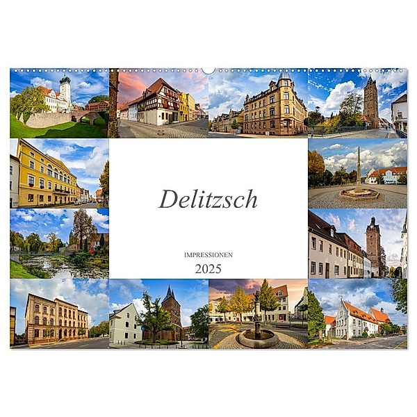 Delitzsch Impressionen (Wandkalender 2025 DIN A2 quer), CALVENDO Monatskalender, Calvendo, Dirk Meutzner