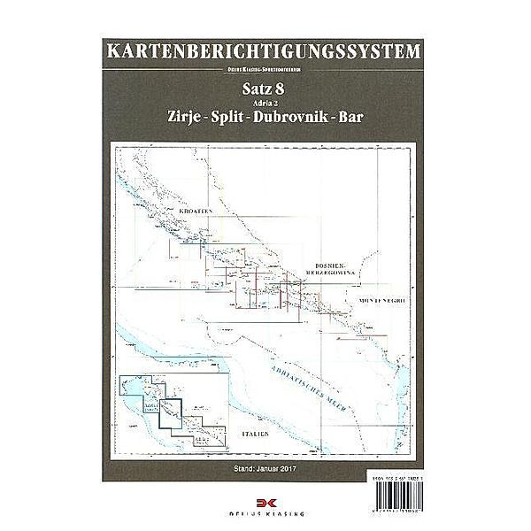 Delius Klasing-Sportbootkarten Adria, Berichtigung, Planokarte.Tl.2