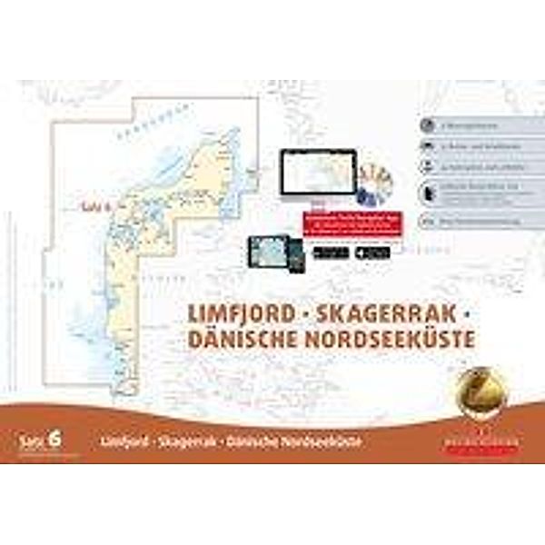 Delius Klasing-Sportbootkarten: Limfjord - Skagerrak - Dänische Nordseeküste (Ausgabe 2018/2019), m. CD-ROM