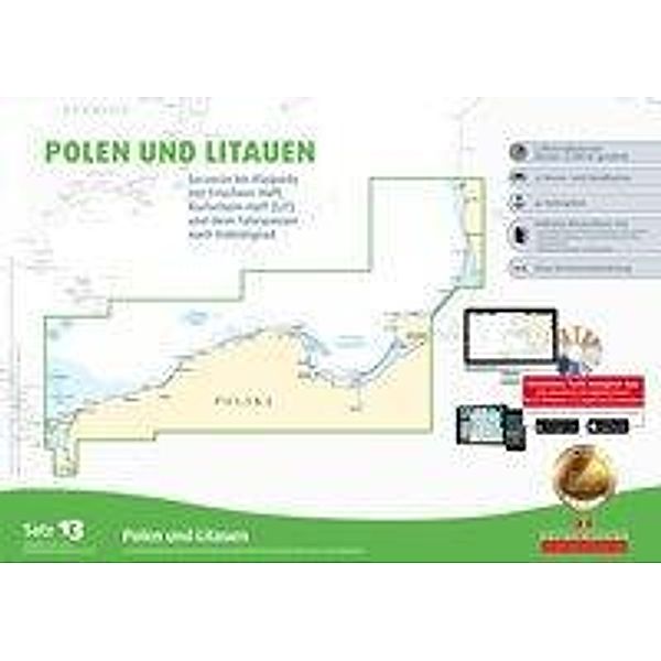 Delius Klasing-Sportbootkarten: Polen und Litauen (Ausgabe 2018/2019), m. CD-ROM