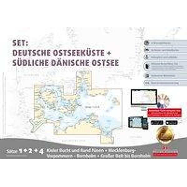 Delius Klasing-Sportbootkarten-Set: Deutsche Ostsee und Südliche Dänische Ostsee (Ausgabe 2018), m. CD-ROM