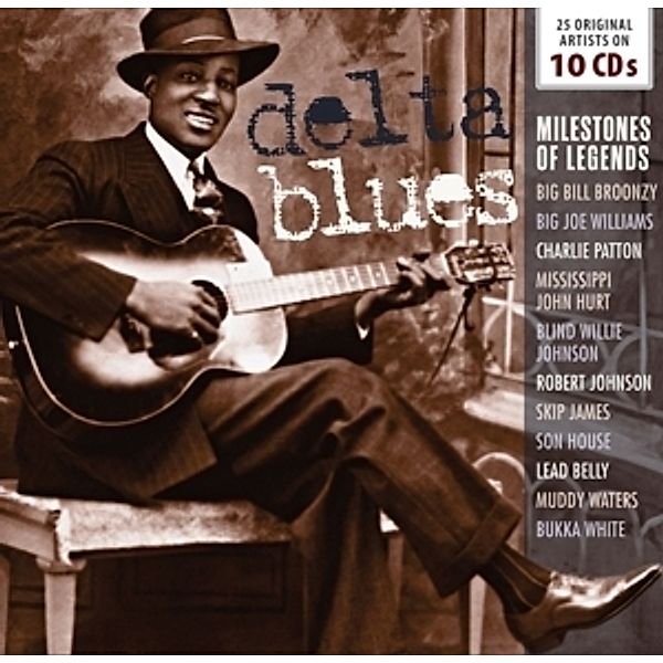 Delta Blues-Milestones Of Legends, 10 CDs, Diverse Interpreten