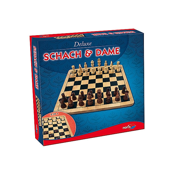 Noris Spiele Deluxe Holz - Schach & Dame (Spiel)
