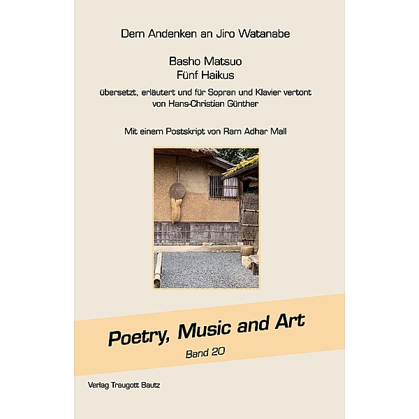 Dem Andenken an Jiro Watanabe / Poetry, Music and Art Bd.20, Hans-Christian Günther