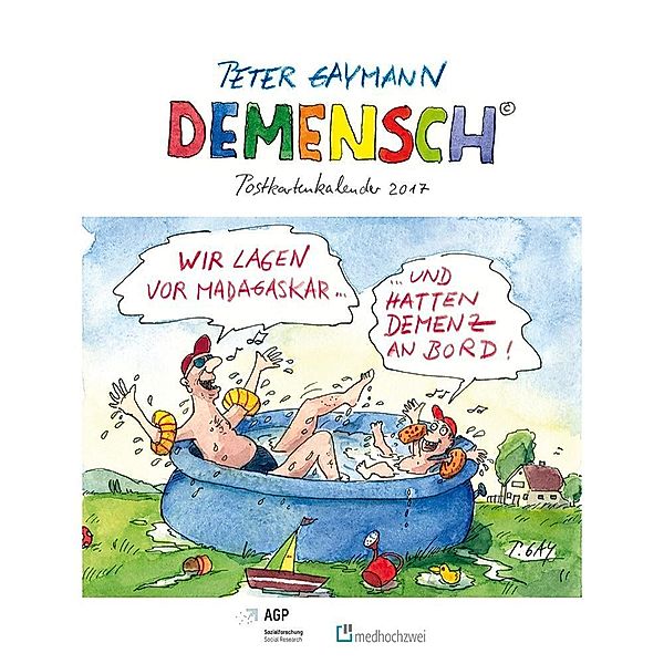 Demensch, Postkartenkalender 2017, Peter Gaymann, Thomas Klie