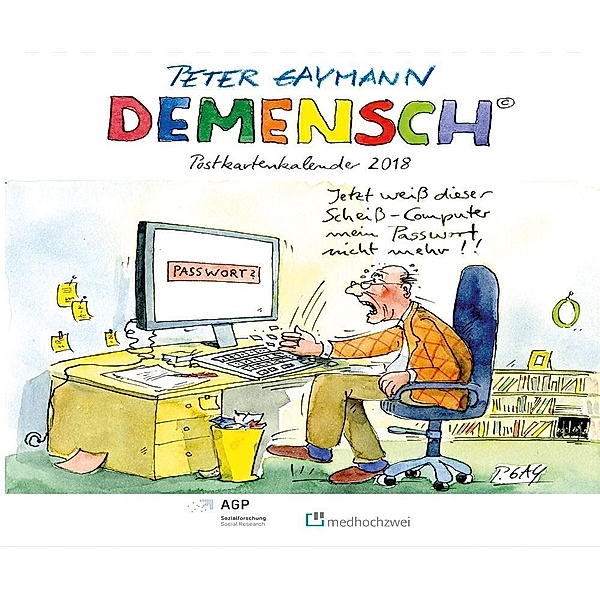 Demensch, Postkartenkalender 2018, Peter Gaymann, Thomas Klie