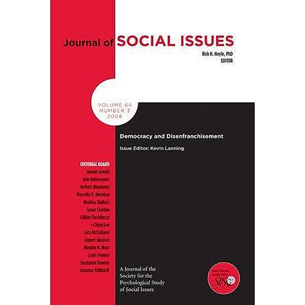 Democracy and Disenfranchisement / Journal of Social Issues