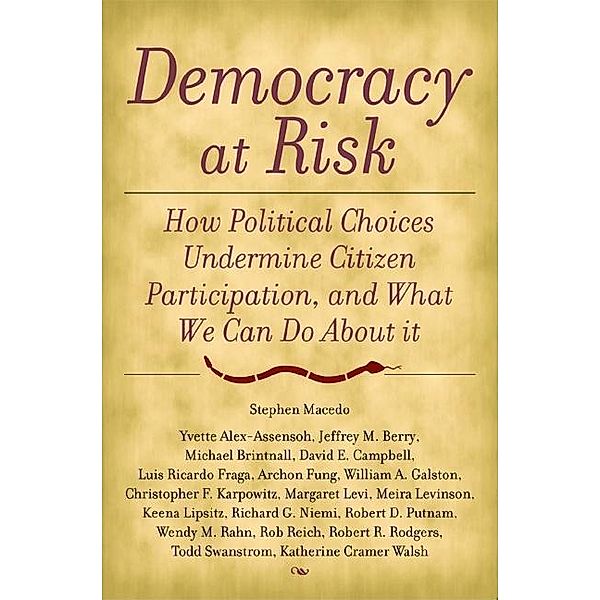 Democracy at Risk / Brookings Institution Press, Stephen Macedo