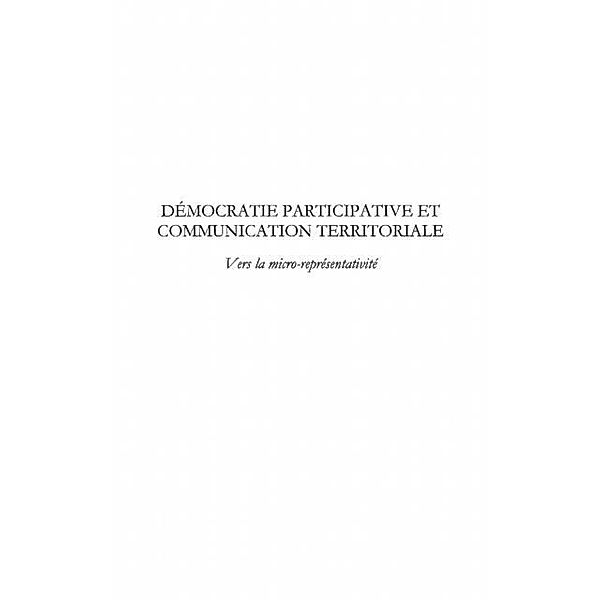 Democratie participative et communicatio / Hors-collection, Jean Elizabeth Gardere