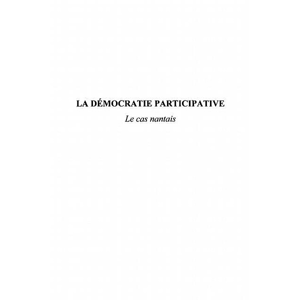 Democratie participative / Hors-collection, Le Galic Mathias
