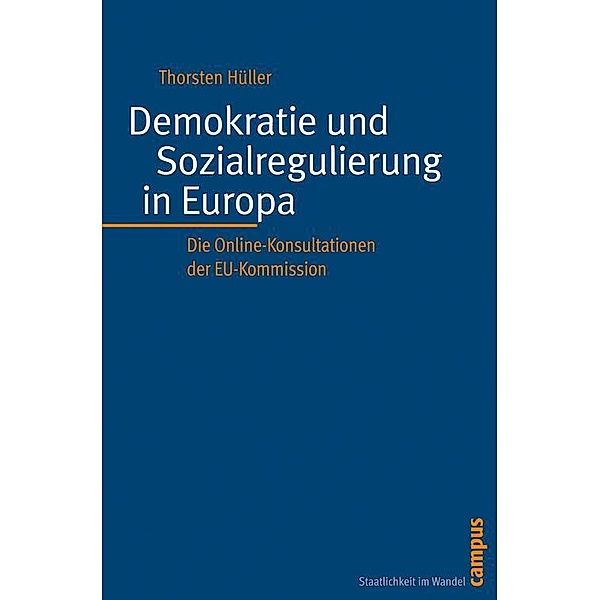 Demokratie und Sozialregulierung in Europa / Staatlichkeit im Wandel Bd.15, Thorsten Hüller