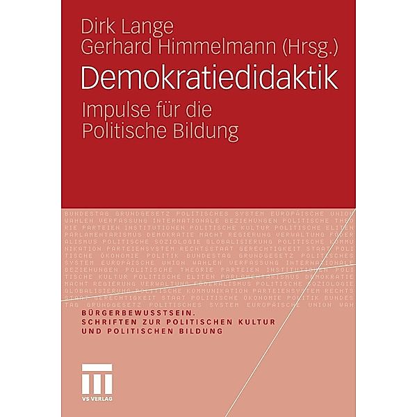 Demokratiedidaktik / Bürgerbewusstsein, Dirk Lange, Gerhard Himmelmann