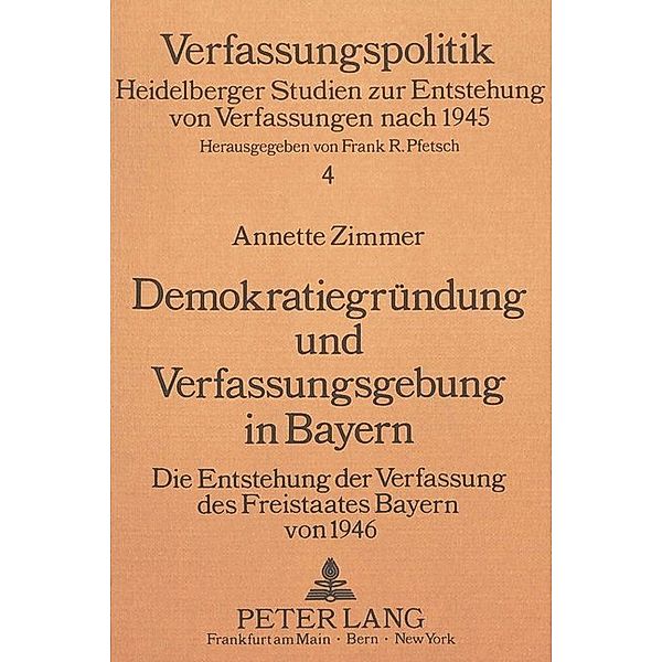 Demokratiegründung und Verfassungsgebung in Bayern, Annette Zimmer