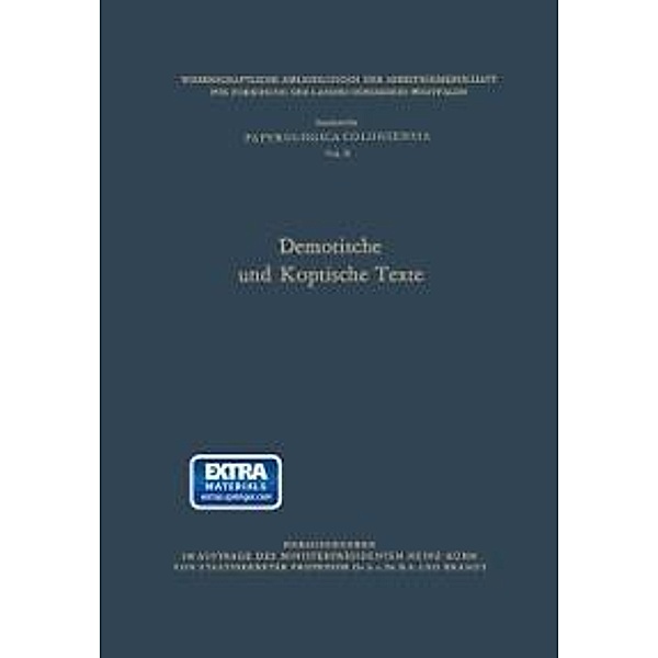 Demotische und Koptische Texte / Wissenschaftliche Abhandlungen der Arbeitsgemeinschaft für Forschung des Landes Nordrhein-Westfalen Bd.2, Leo (Hrsg. Brandt