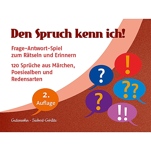 Reinhardt, München Den Spruch kenn ich! (Kartenspiel), Stefan Gutensohn, Antje Siebert-Görlitz