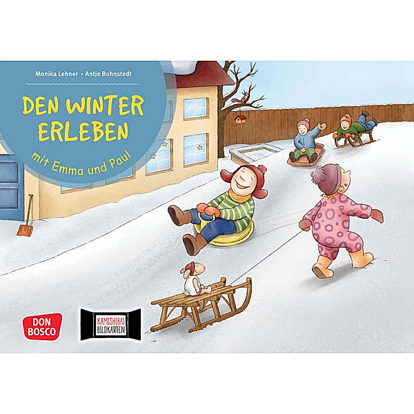 Den Winter erleben mit Emma und Paul. Kamishibai Bildkartenset, Monika Lehner