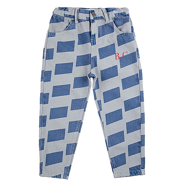 Bobo Choses Denim-Hose CHECKER ALL OVER in grau