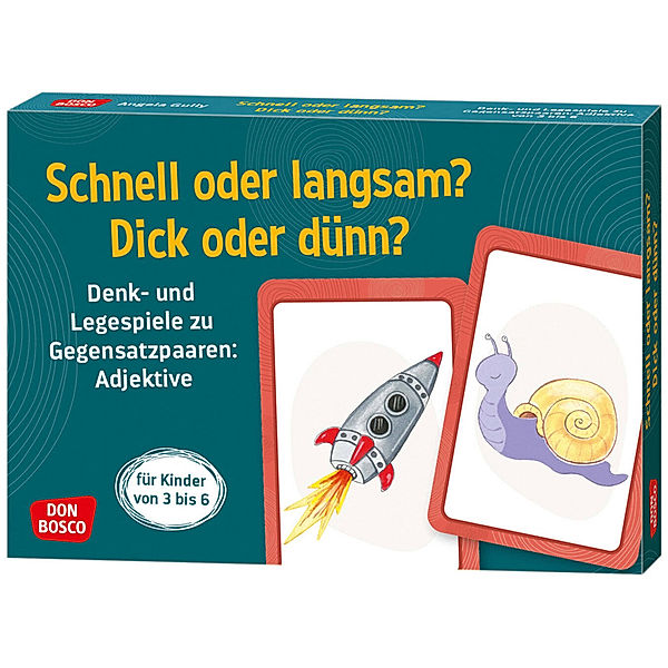 Denk- und Legespiele für Kinder / Schnell oder langsam? Dick oder dünn?, Angela Gully