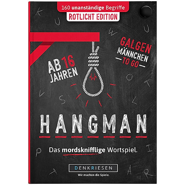 D&R DENKRIESEN DENKRIESEN - HANGMAN® - ROTLICHT EDITION Galgenmännchen TO GO, Denis Görz, Ricardo Barreto