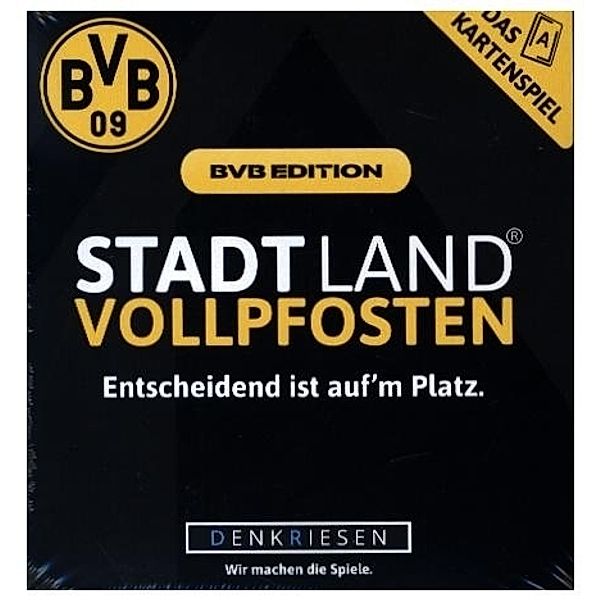 D&R DENKRIESEN Denkriesen - Stadt Land Vollpfosten® - Das Kartenspiel - BVB Edition, Denkriesen