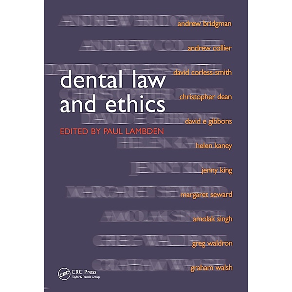 Dental Law and Ethics, Paul Lambden