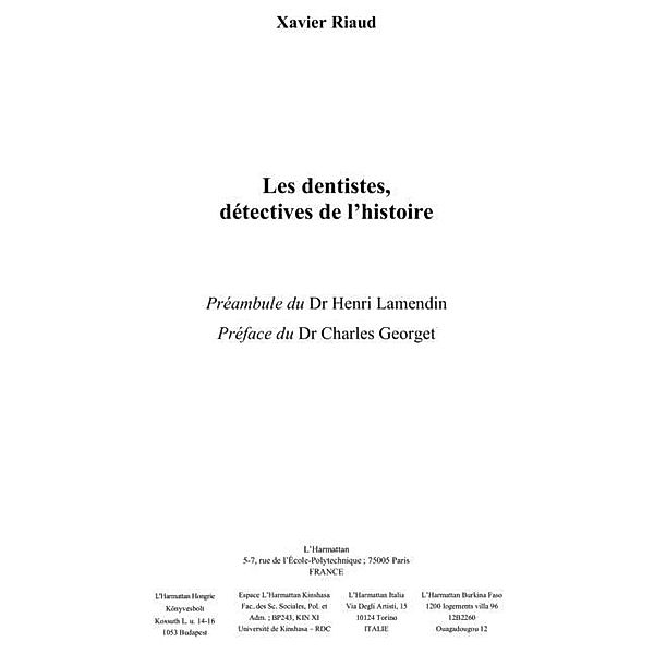 Dentistes detectives de l'histoire / Hors-collection, Lazzeri Yvette
