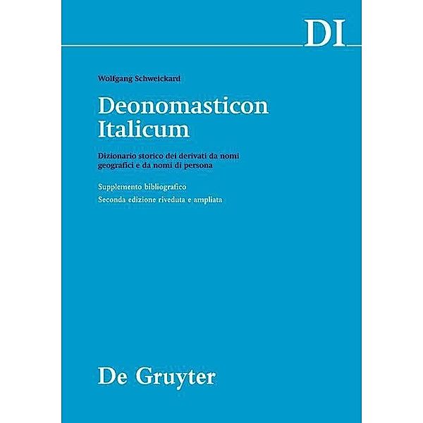 Deonomasticon Italicum (DI) Supplemento