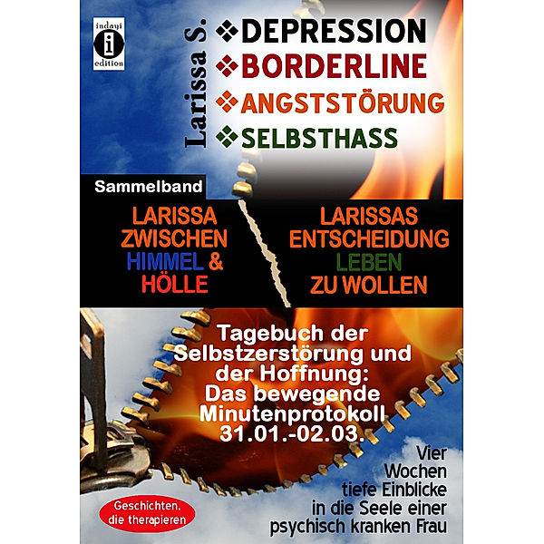 Depression - Borderline - Angststörung - Selbsthass Sammelband: Larissa zwischen Himmel und Hölle & Larissas Entscheidung leben zu wollen - Tagebuch der Selbstzerstörung, 3 Bde., Larissa S.